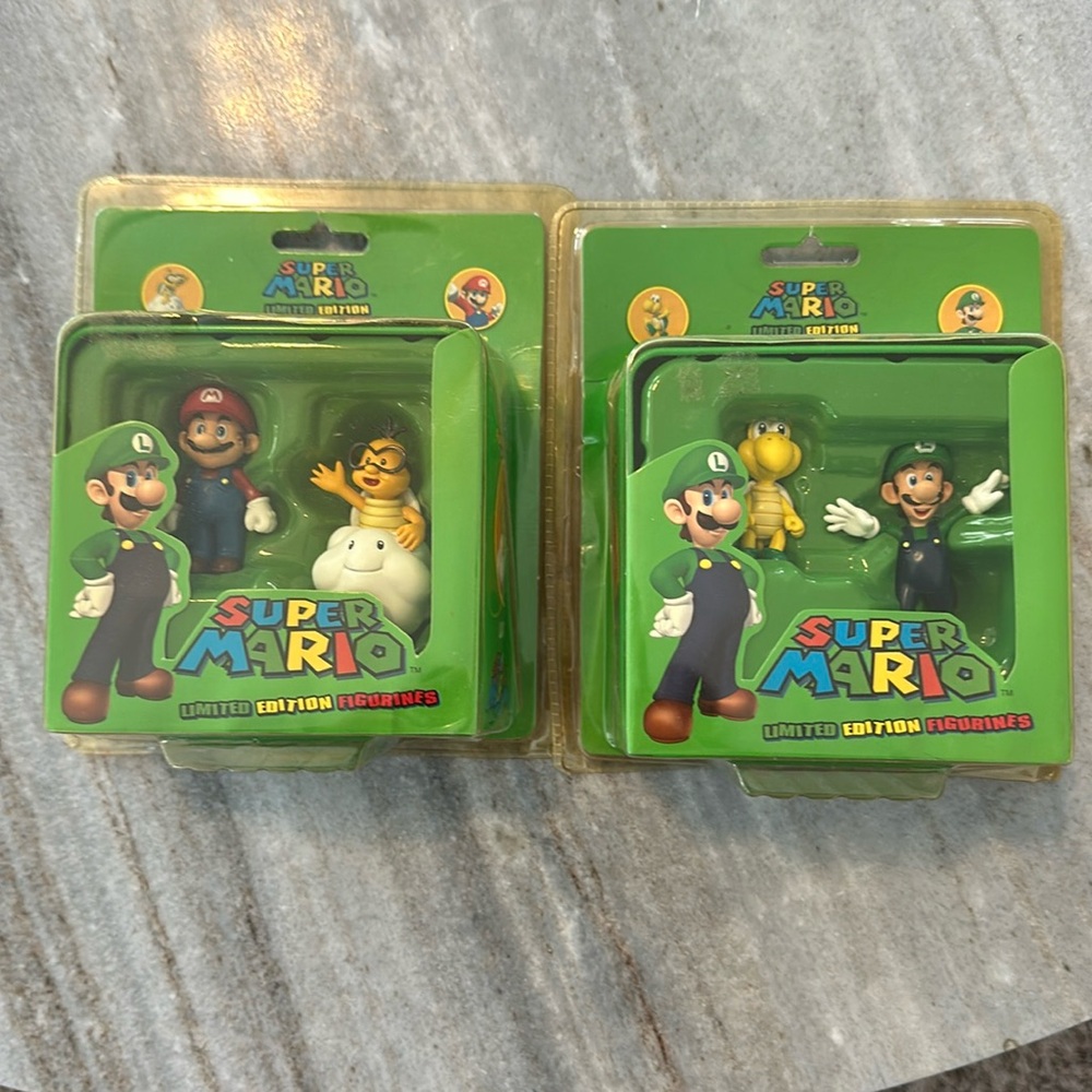 Limited edition Super Mario figurines.